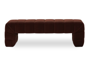 Verity Warm Brown Bench - Ornate Home