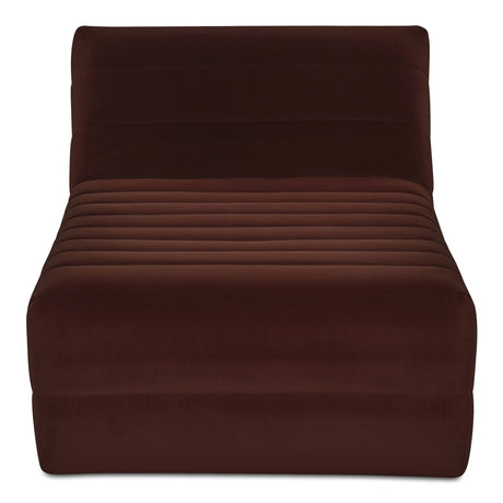 Verity Warm Brown Chaise - Ornate Home