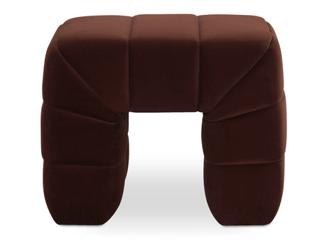 Verity Warm Brown Stool - Ornate Home