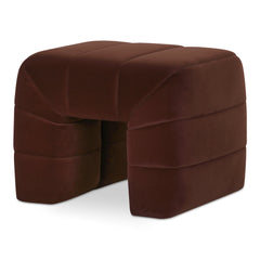Verity Warm Brown Stool - Ornate Home