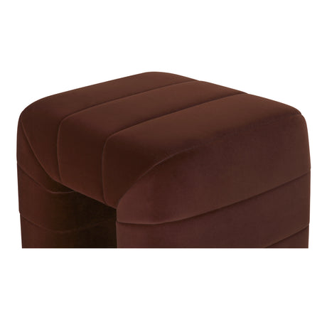 Verity Warm Brown Stool - Ornate Home