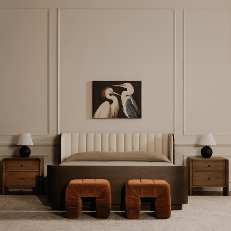 Verity Warm Brown Stool - Ornate Home