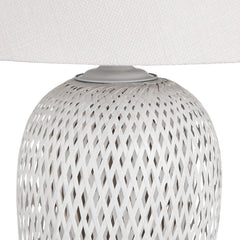 Verity White Table Lamp (Set of 2) - Ornate Home