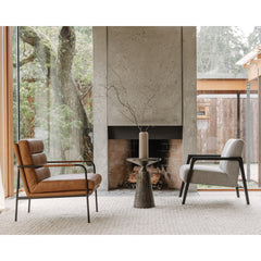 Verlaine Chestnut Brown Armchair - Ornate Home
