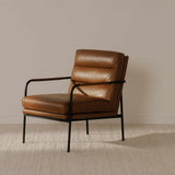 Verlaine Chestnut Brown Armchair - Ornate Home