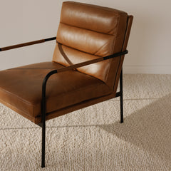 Verlaine Chestnut Brown Armchair - Ornate Home