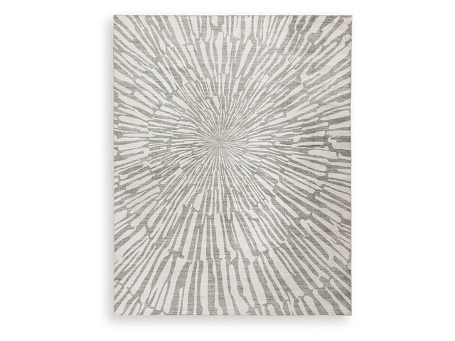 Verland Gray/White Washable Large Rug (Online Special Price) - Ornate Home
