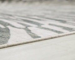 Verland Gray/White Washable Large Rug - Ornate Home