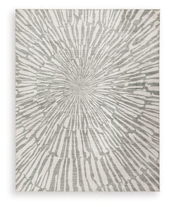 Verland Gray/White Washable Large Rug - Ornate Home