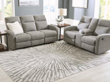 Verland Gray/White Washable Large Rug - Ornate Home