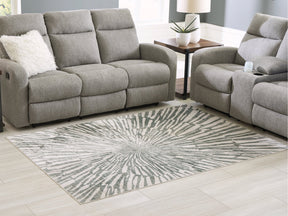 Verland Gray/White Washable Medium Rug (Online Special Price) - Ornate Home