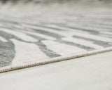 Verland Gray/White Washable Medium Rug - Ornate Home