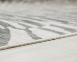 Verland Gray/White Washable Medium Rug - Ornate Home