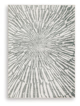 Verland Gray/White Washable Medium Rug - Ornate Home