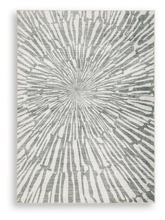 Verland Gray/White Washable Medium Rug - Ornate Home