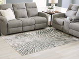 Verland Gray/White Washable Medium Rug - Ornate Home