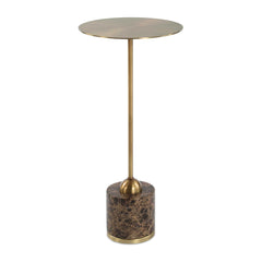 Verlin Brass Drink Table - Ornate Home