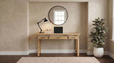 Vermes Light Ash 55-inch 3-drawer Writing Desk with Power Outlet - Ornate Home