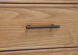 Vermes Light Ash 55-inch 3-drawer Writing Desk with Power Outlet - Ornate Home