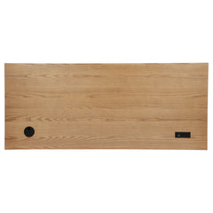 Vermes Light Ash 66-inch 7-drawer Computer Desk with Power Outlet - Ornate Home