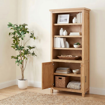 Vermes Light Ash 72-inch 2-door Home Office Cabinet Bookcase - Ornate Home