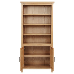 Vermes Light Ash 72-inch 2-door Home Office Cabinet Bookcase - Ornate Home