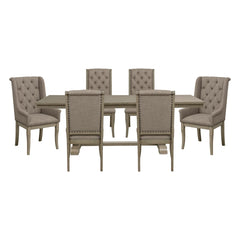 Vermillion Gray 7pc Dining Set - Ornate Home