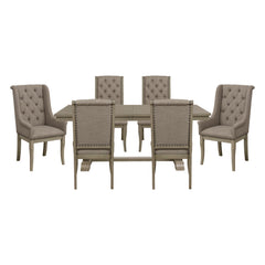 Vermillion Gray 7pc Dining Set - Ornate Home