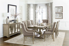 Vermillion Gray Cashmere Dining Room Side Chair (Set of 2) - Ornate Home