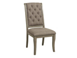 Vermillion Gray Cashmere Dining Room Side Chair (Set of 2) - Ornate Home