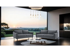 Vermon Gray Sofa & Loveseat - Ornate Home