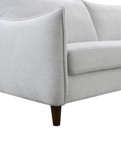 Vermon Light Gray Loveseat - Ornate Home
