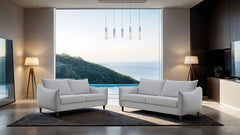 Vermon Light Gray Loveseat - Ornate Home