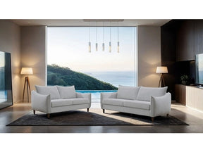 Vermon Light Gray Sofa & Loveseat - Ornate Home