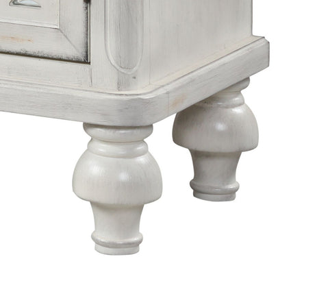 Vermont Antique White Console Cabinet - Ornate Home