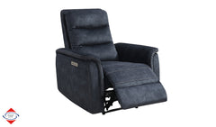 Vernal Thunder Fabric Power Reclining Chair - Ornate Home