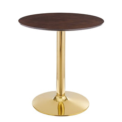 Verne Gold/Cherry Walnut 28" Dining Table - Ornate Home