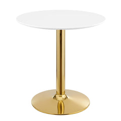 Verne Gold/White 28" Dining Table - Ornate Home