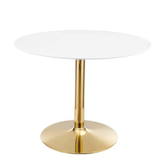 Verne Gold/White 40" Dining Table - Ornate Home