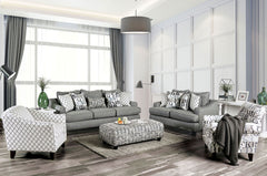 Verne Pattern Ottoman - Ornate Home