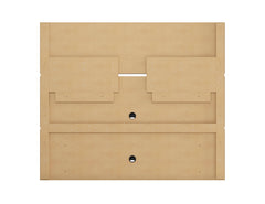 Vernon 62.99 Floating Entertainment Center in Rustic Brown - Ornate Home
