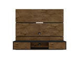 Vernon 62.99 Floating Entertainment Center in Rustic Brown and Black - Ornate Home