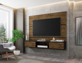 Vernon 62.99 Floating Entertainment Center in Rustic Brown and Black - Ornate Home