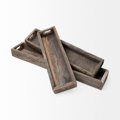 Vernon Brown Large Reclaimed Wood Tray