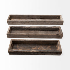 Vernon Brown Medium Reclaimed Wood Tray