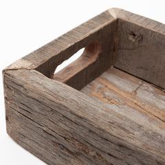 Vernon Brown Small Reclaimed Wood Tray - Ornate Home