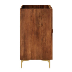 Vernon Walnut 30" Fluted Wood Vanity Cabinet Without Sink - Ornate Home