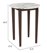 Vernon White Bar Table - Ornate Home