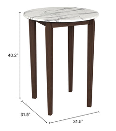 Vernon White Bar Table - Ornate Home