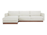 Vernon White Left Sectional - Ornate Home